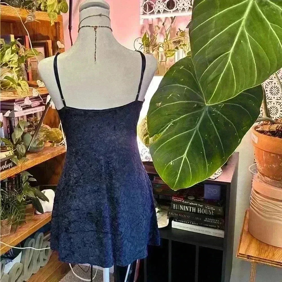 Vintage VICTORIAS SECRET soft navy blue teddy sz small - Picture 8 of 8